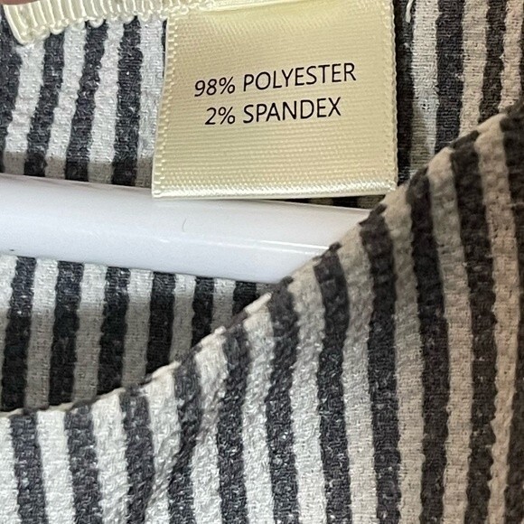 Monteau Size Medium Striped Ruffle Sleeve Blouse - Picture 4 of 10